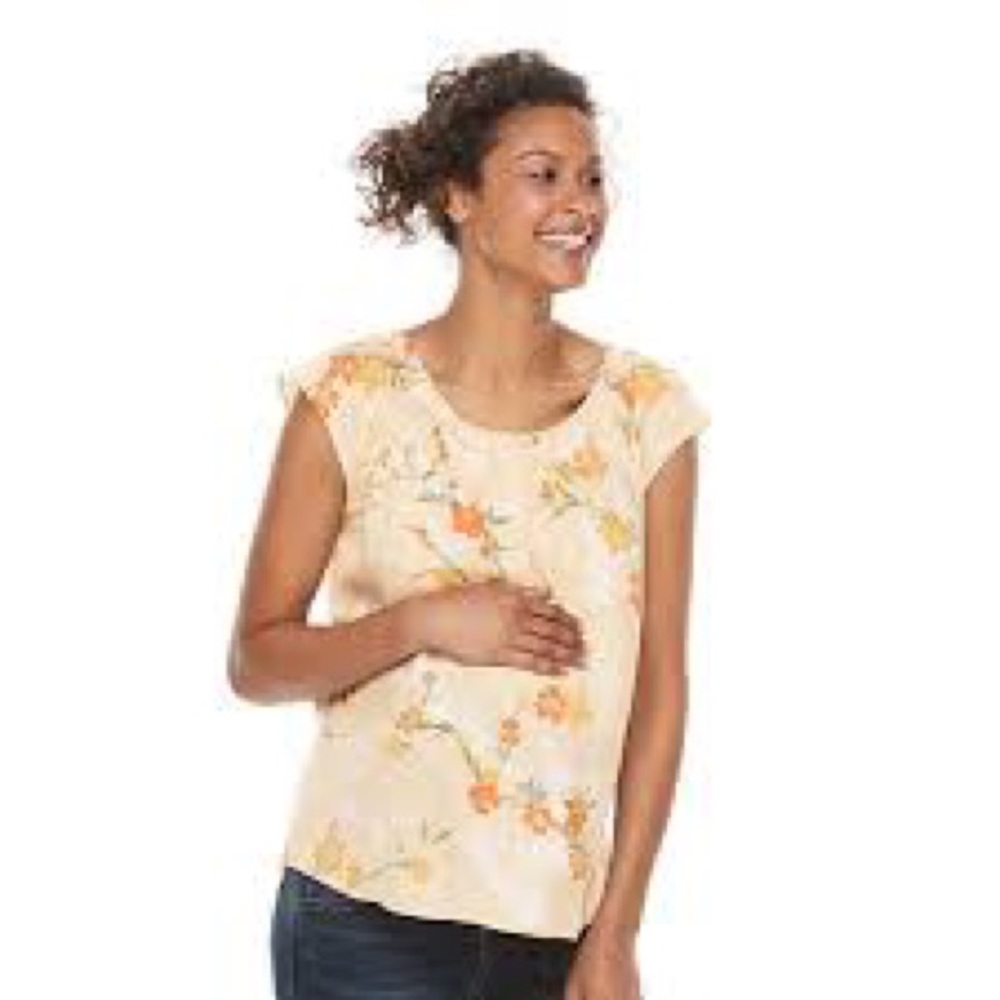 A: glow Maternity Silk Top